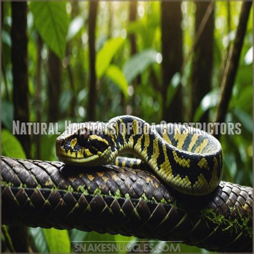 Natural Habitats of Boa Constrictors