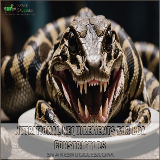 Nutritional Requirements for Boa Constrictors