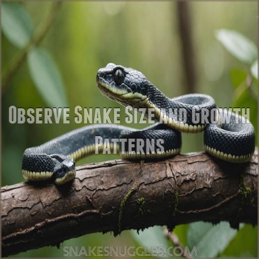 Observe Snake Size and Growth Patterns