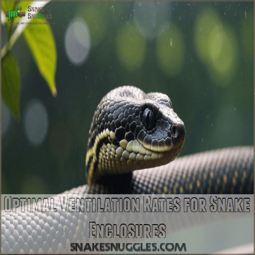 Optimal Ventilation Rates for Snake Enclosures