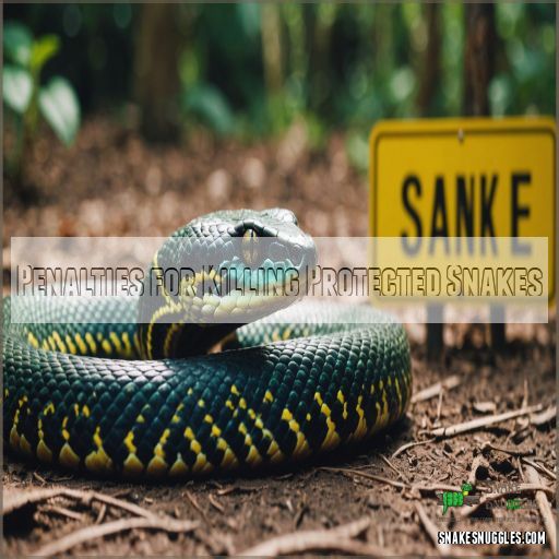 Penalties for Killing Protected Snakes