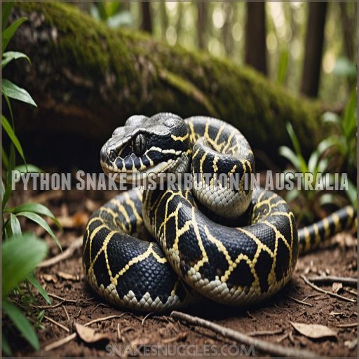 Python Snake Distribution in Australia