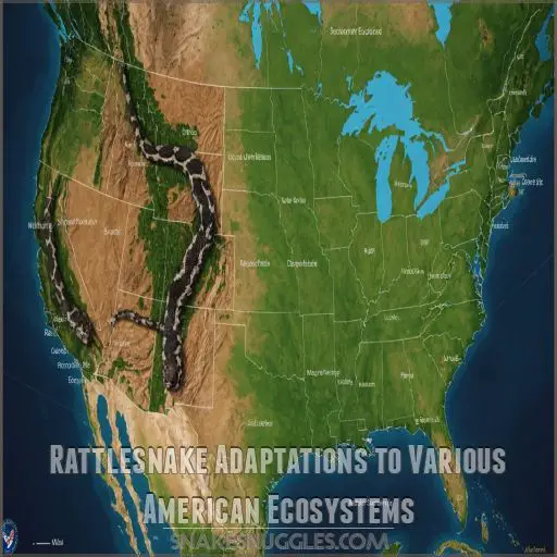 Rattlesnake Adaptations to Various American Ecosystems