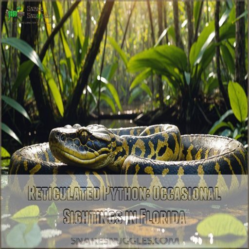 Reticulated Python: Occasional Sightings in Florida