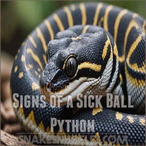 Signs of a Sick Ball Python