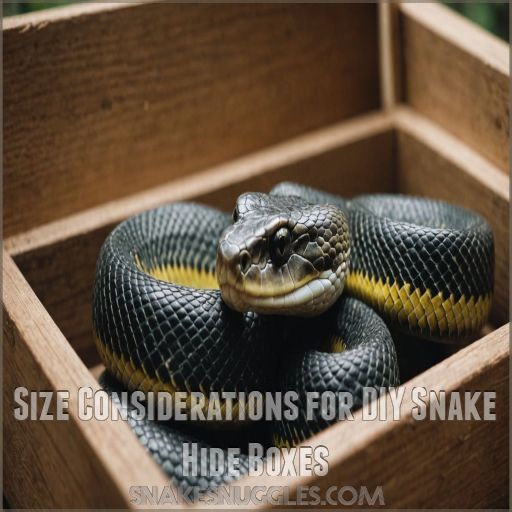 Size Considerations for DIY Snake Hide Boxes