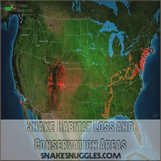 Snake Habitat Loss and Conservation Areas