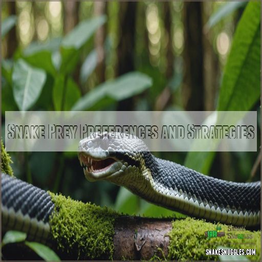 Snake Prey Preferences and Strategies