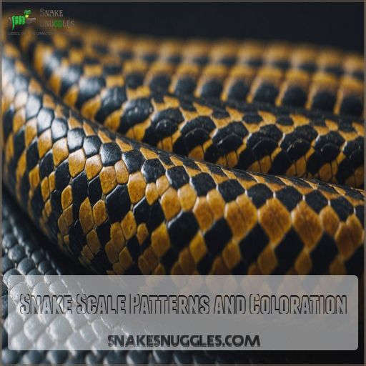 Snake Scale Patterns and Coloration