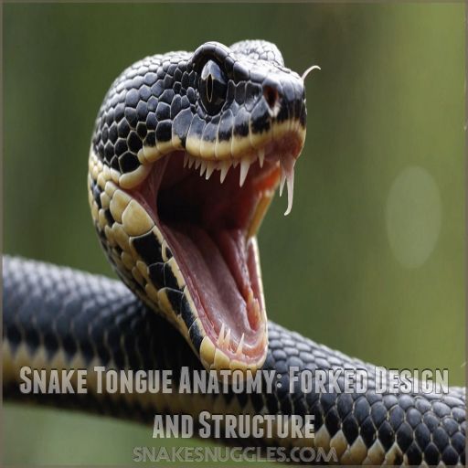 Snake Tongue Anatomy: Forked Design and Structure