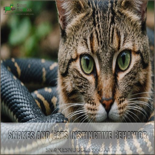 Snakes and Cats Instinctive Behavior