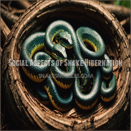 Social Aspects of Snake Hibernation