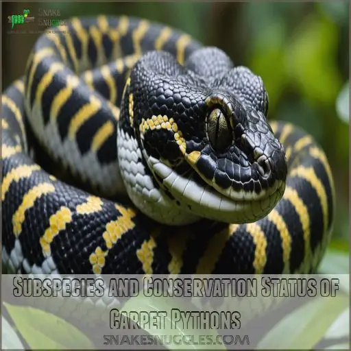 Subspecies and Conservation Status of Carpet Pythons