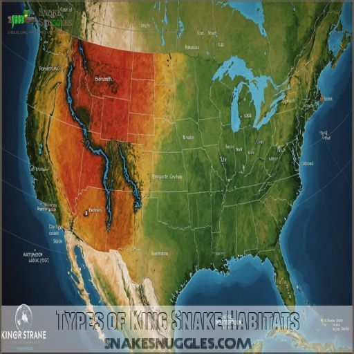 Types of King Snake Habitats