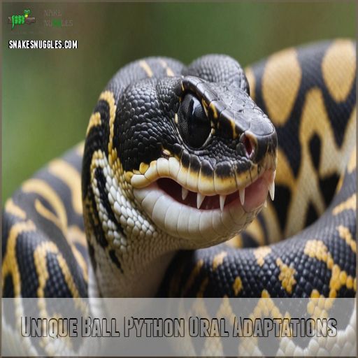 Unique Ball Python Oral Adaptations