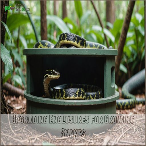 Upgrading Enclosures for Growing Snakes