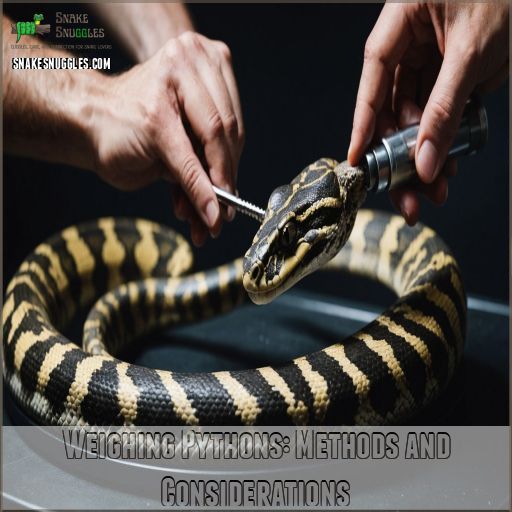 Weighing Pythons: Methods and Considerations