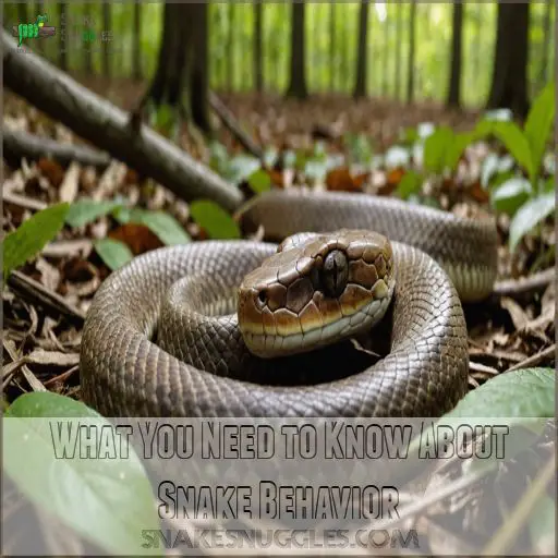 What You Need to Know About Snake Behavior