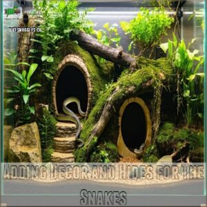 Adding Decor and Hides for The Snakes