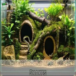 Adding Decor and Hides for The Snakes Adding Decor and Hides for The Snakes