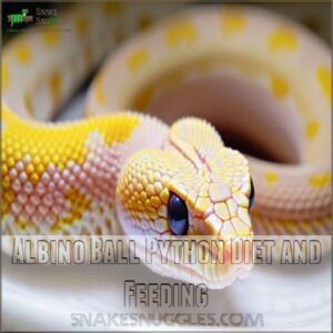 Albino Ball Python Diet and Feeding