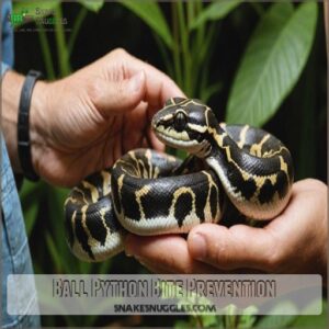 Ball Python Bite Prevention