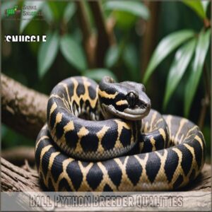 Ball Python Breeder Qualities