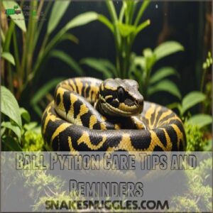 Ball Python Care Tips and Reminders