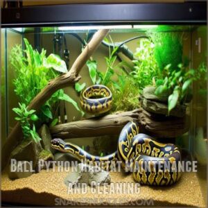 Ball Python Habitat Maintenance and Cleaning