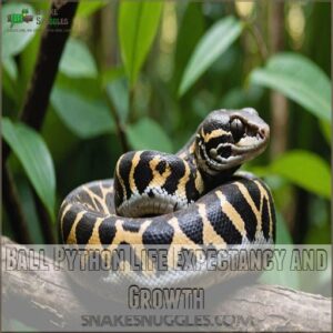 Ball Python Life Expectancy and Growth