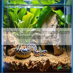 ball python terrarium setup