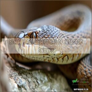 Behavioral Symptoms of Infested Snakes