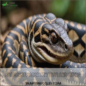 Boa Constrictor Behavior and Biting