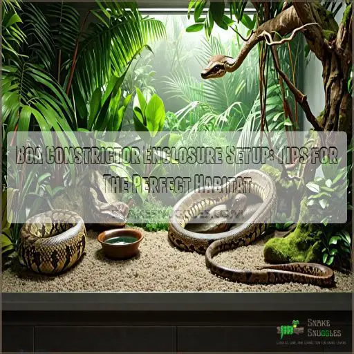 boa constrictor enclosure setup