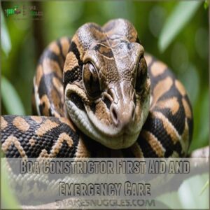 Boa Constrictor First Aid and Emergency Care