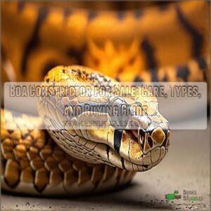 boa constrictor for sale