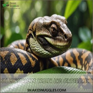 Boa Constrictor Health and Temperament