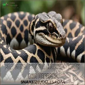 Boa Constrictor Morph Health and Defects Boa Constrictor Morph Health and Defects