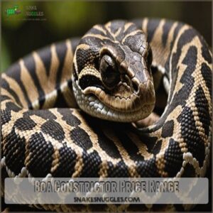 boa constrictor price range