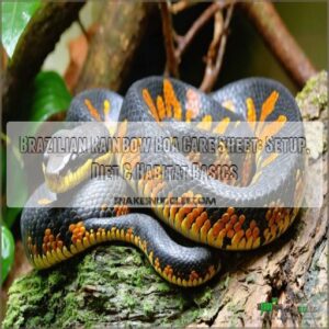 brazilian rainbow boa care sheet