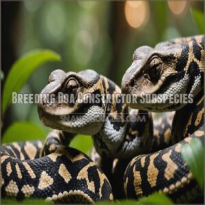 Breeding Boa Constrictor Subspecies