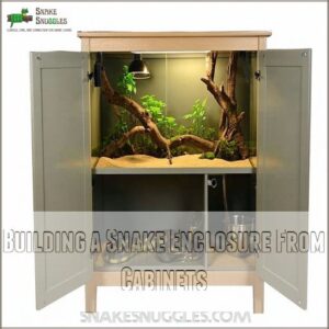 Building a Snake Enclosure From Cabinets