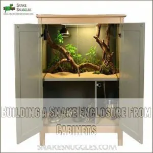Building a Snake Enclosure From Cabinets Building a Snake Enclosure From Cabinets