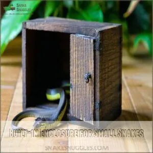 Built-in Enclosure for Small Snakes Built-in Enclosure for Small Snakes