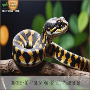 Buying Options for Ball Pythons