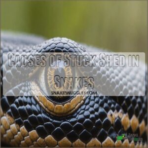 Causes of Stuck Shed in Snakes