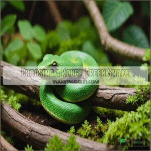 Choosing a Rough Green Snake