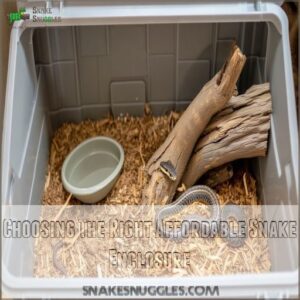 Choosing The Right Affordable Snake Enclosure