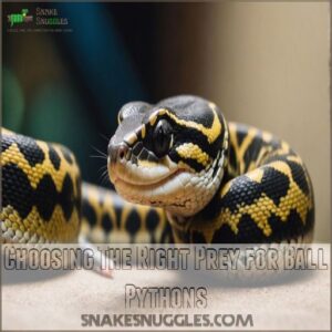 Choosing The Right Prey for Ball Pythons