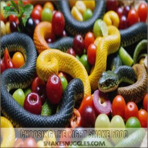 Choosing The Right Snake Food